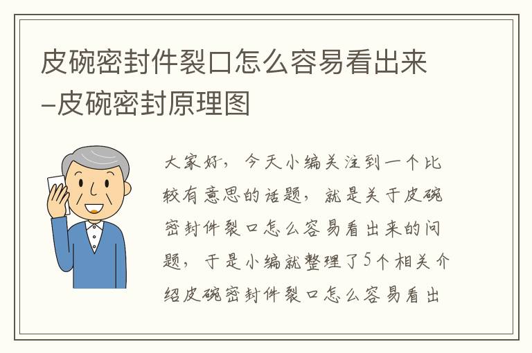 皮碗密封件裂口怎么容易看出来-皮碗密封原理图