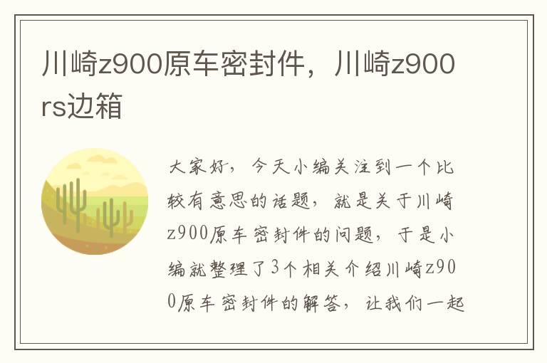 川崎z900原车密封件，川崎z900rs边箱