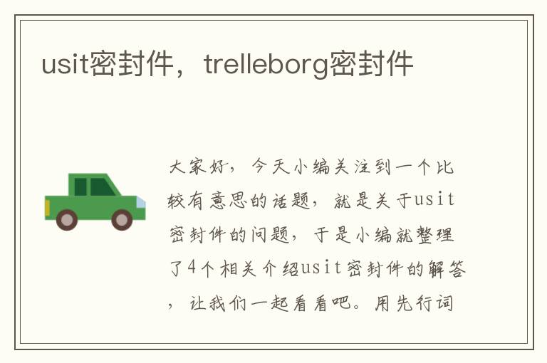 usit密封件，trelleborg密封件