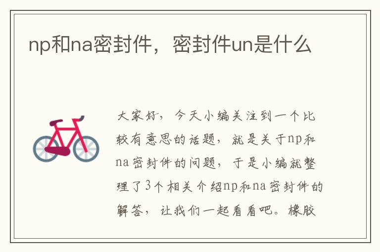 np和na密封件，密封件un是什么