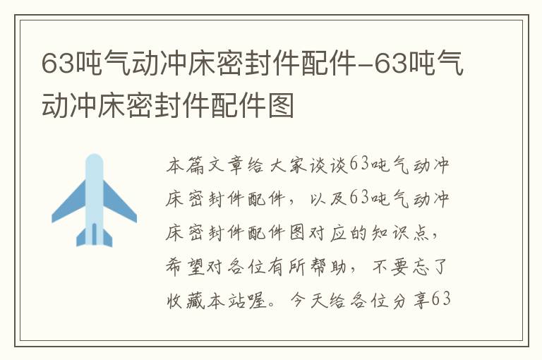 63吨气动冲床密封件配件-63吨气动冲床密封件配件图