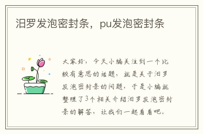 汨罗发泡密封条，pu发泡密封条